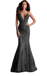 1 of 16 Jovani 62750 Black