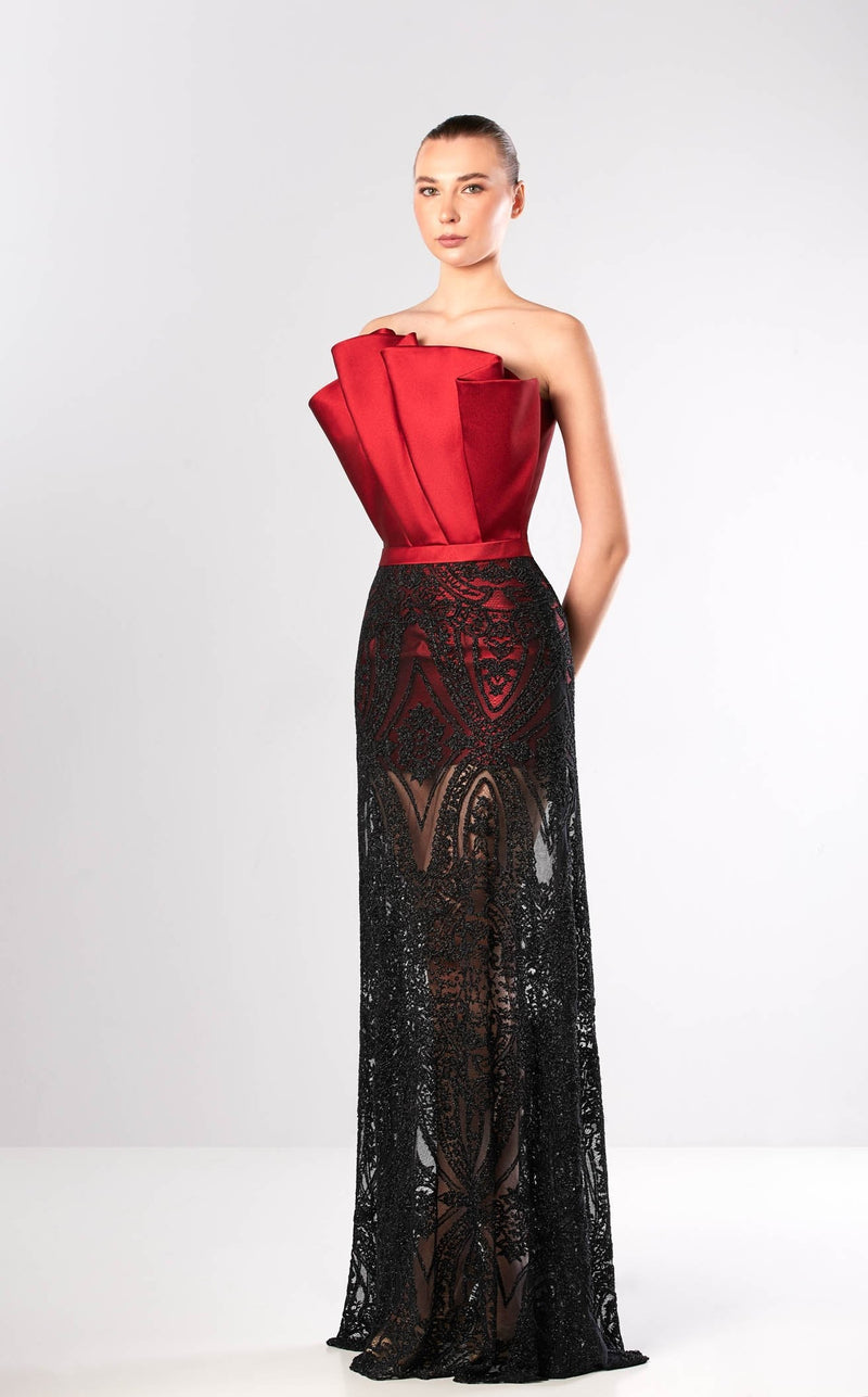 Edward Arsouni Couture FW651 Bordeaux-Black