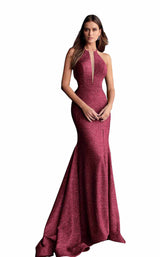 3 of 28 Jovani 67563 Burgundy