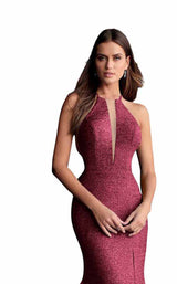 17 of 28 Jovani 67563 Burgundy