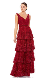 1 of 3 Mac Duggal 67710 Burgundy