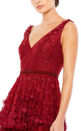 3 of 3 Mac Duggal 67710 Burgundy