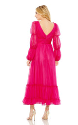 5 of 6 Mac Duggal 68254 Dress Hot-Pink