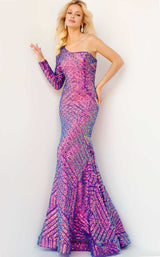 2 of 5 Jovani 24098 Dress Iridescent-Violet