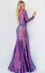 3 of 5 Jovani 24098 Dress Iridescent-Violet