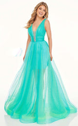 2 of 8 Rachel Allan 70063 Turquoise Iridescent