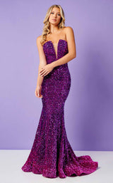 3 of 9 Rachel Allan 70293 Purple Ombre