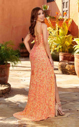 5 of 7 Rachel Allan 70424 Coral/Gold