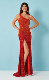 1 of 4 Rachel Allan 70440 Red-Ombre