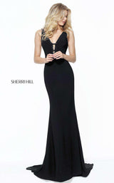 10 of 10 Sherri Hill 50814 Navy Black