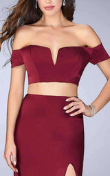 4 of 6 La Femme 23963 Burgundy