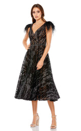 1 of 3 Mac Duggal 79339 Black-Nude