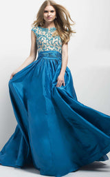 2 of 7 Jovani 40556 Teal