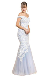 1 of 18 Andrea and Leo A0401 White/Periwinkle