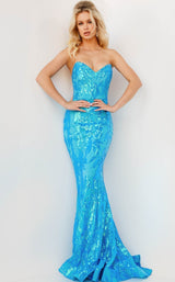 1 of 5 Jovani 07786 Turquoise