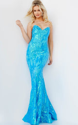 4 of 5 Jovani 07786 Turquoise