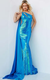 1 of 4 Jovani 07784 Iridescent-Royal