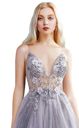 5 of 7 Andrea and Leo A0850 Dress Smoky-Blue