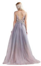 3 of 7 Andrea and Leo A0850 Dress Smoky-Blue