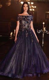 1 of 5 Cinderella Divine CD955 Navy-Gold