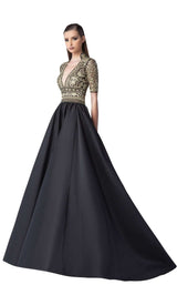 1 of 2 Edward Arsouni Couture 0239 Black