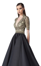 2 of 2 Edward Arsouni Couture 0239 Black