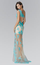 4 of 7 Elizabeth K GL2051 Turquoise/Nude