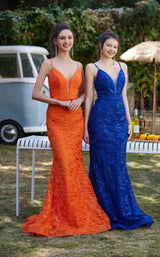 7 of 9 Jadore J21017 Royal and Orange