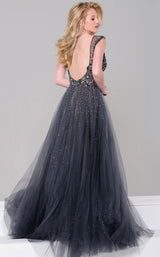 3 of 7 Jovani JVN46081bg Charcoal