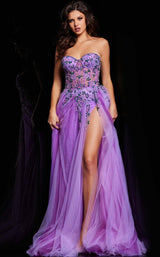 2 of 5 Jovani 23709 Lilac