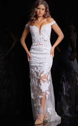 1 of 4 Jovani 23834 White