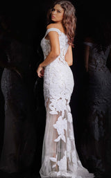 4 of 4 Jovani 23834 White