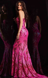 5 of 5 Jovani 23876 Hot Pink