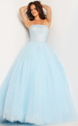 2 of 3 Jovani 25991 Light Blue