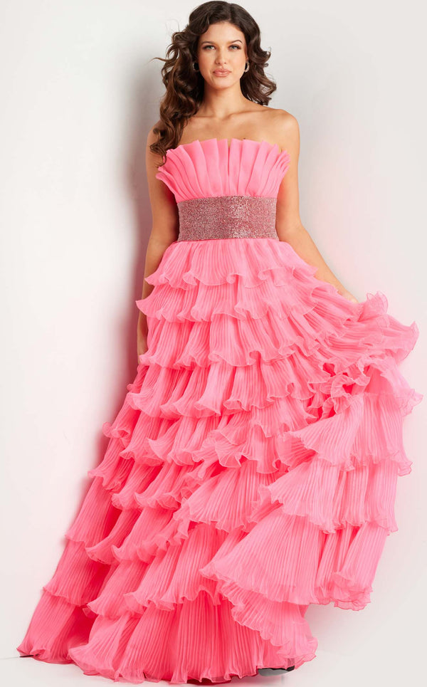 Jovani 26314 Hot Pink