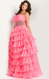 3 of 4 Jovani 26314 Hot Pink