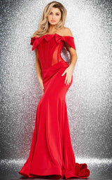 2 of 4 Jovani 37225 Red