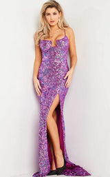 1 of 4 Jovani 37243 Purple