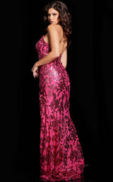 4 of 4 Jovani 37271 Fuchsia