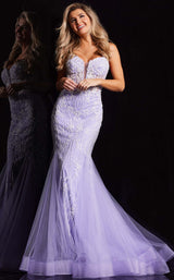 1 of 4 Jovani 37414 Lilac