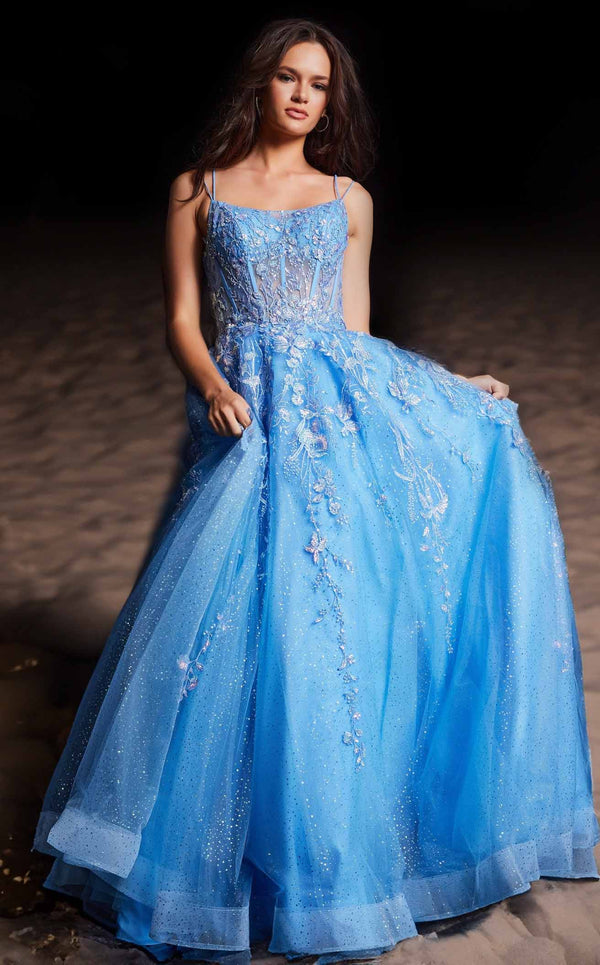 Jovani 37421 Blue