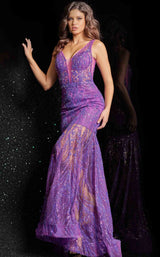 2 of 5 Jovani 37541 Purple