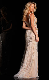 4 of 4 Jovani 37577 Ivory/Nude