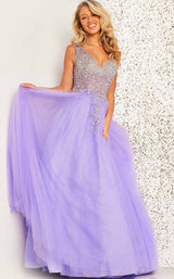 5 of 8 Jovani 37589 Lilac