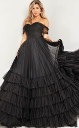 1 of 4 Jovani 37608 Black