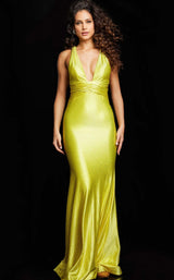 1 of 4 Jovani 37614 Yellow