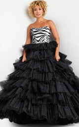 1 of 3 Jovani 38360 Black/White