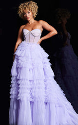 2 of 4 Jovani 38539 Lavender