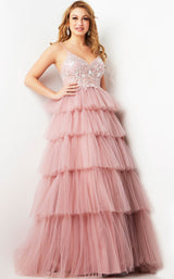 2 of 4 Jovani 38577 Dusty Pink