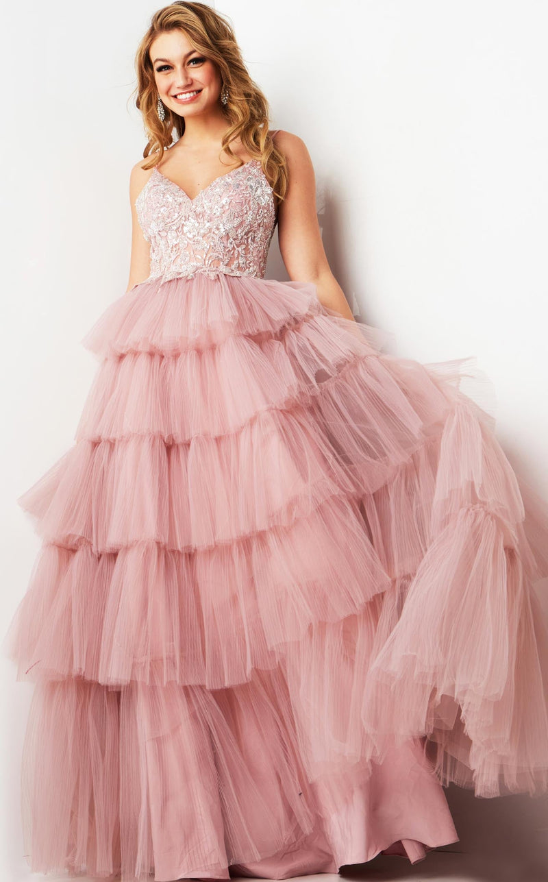 Jovani 38577 Dusty Pink